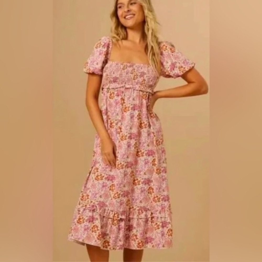 Altrd State Floral Midi Dress